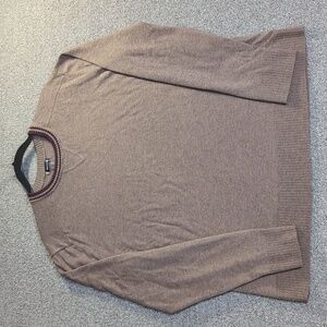 Smartwool Sparwood Crew Sweater Size XL in Taupe Brown Merino Wool